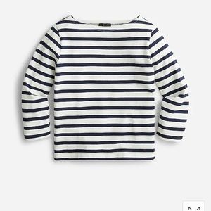JCrew Navy/White Stripped Shirt - Size Small